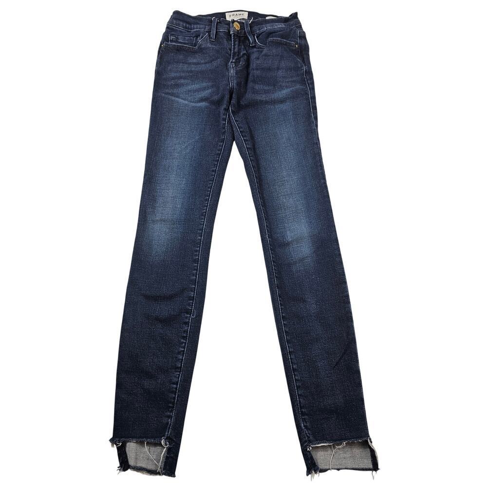 Le Skinny De Jeanne Galvin frame stretch ankle jeans career casual designer 24